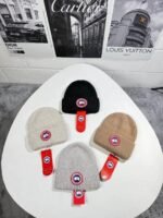 Canada Goose Arctic Disc Ribbed Wool Beanie - Image 3