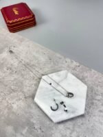 Cartier Love Interlocking Rings Necklace and Earrings Full Set - Image 4
