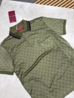 Men's Gucci Monogram Pocket Polo Shirt Collection - Image 4