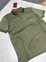 Men's Gucci Monogram Pocket Polo Shirt Collection - Image 3