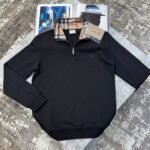 Men's Burberry Check Collar Quarter-Zip Jumper Collection - Image 2