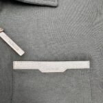 Men's Moncler Leather Logo Half-Zip Sweatshirt Collection - Image 4