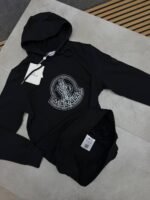 Men's Moncler Large Logo Embroidered Hoodie Collection