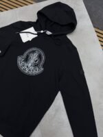 Men's Moncler Large Logo Embroidered Hoodie Collection - Image 3