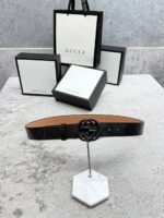 Luxury Designer Leather Belt Collection (Gucci, Hermes & Louis Vuitton) - Image 5