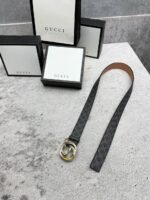 Luxury Designer Leather Belt Collection (Gucci, Hermes & Louis Vuitton) - Image 2