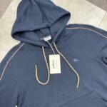 Burberry Men's Check Piping Cotton Hoodie - Image 9