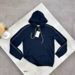 Burberry Men's Check Piping Cotton Hoodie - Image 8