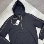 Burberry Men's Check Piping Cotton Hoodie - Image 7