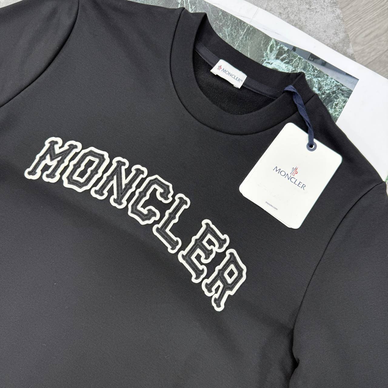 photo_5863712034128597214_y Moncler Men's Arch Logo Crewneck Jumper - Image 1