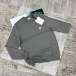 Moncler Men's Felt Logo Patch Crewneck Jumper - Image 4